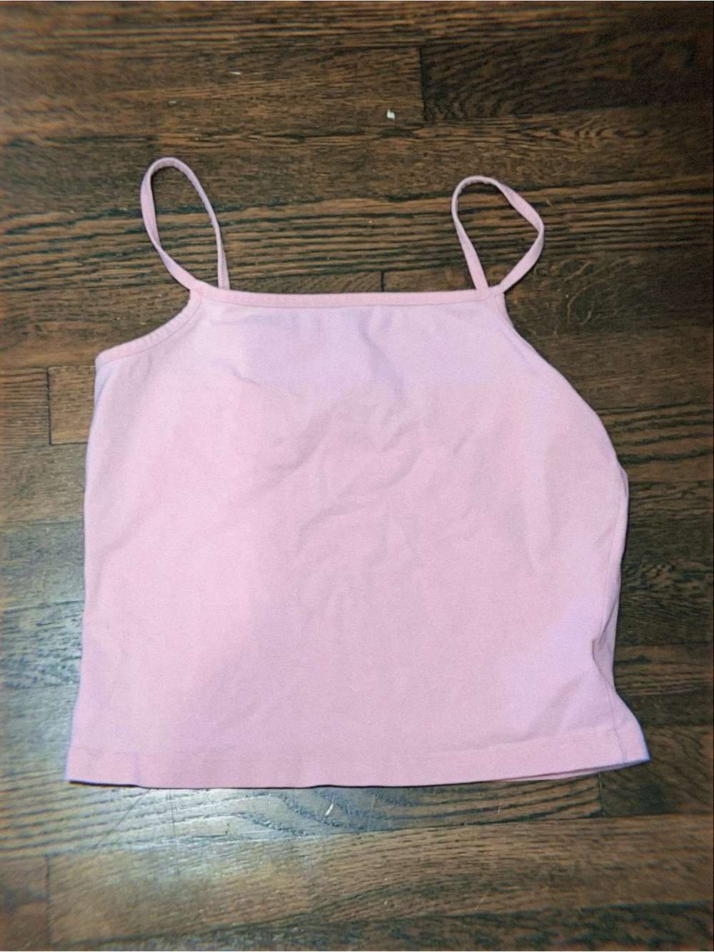 Blue Asphalt pink crop top tank
